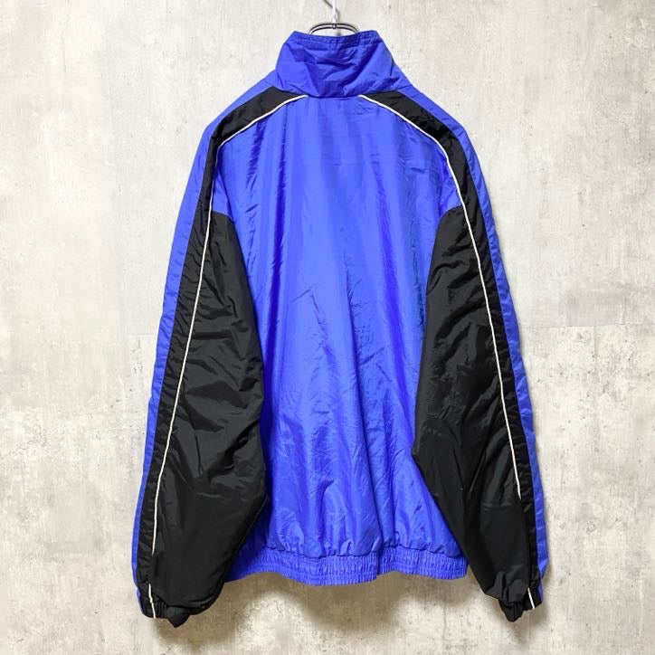 90s　Holloway　ホロウェイ　長袖ナイロンジャケット　バレーボール　ブルー　ヴィンテージ　Mサイズ　古着