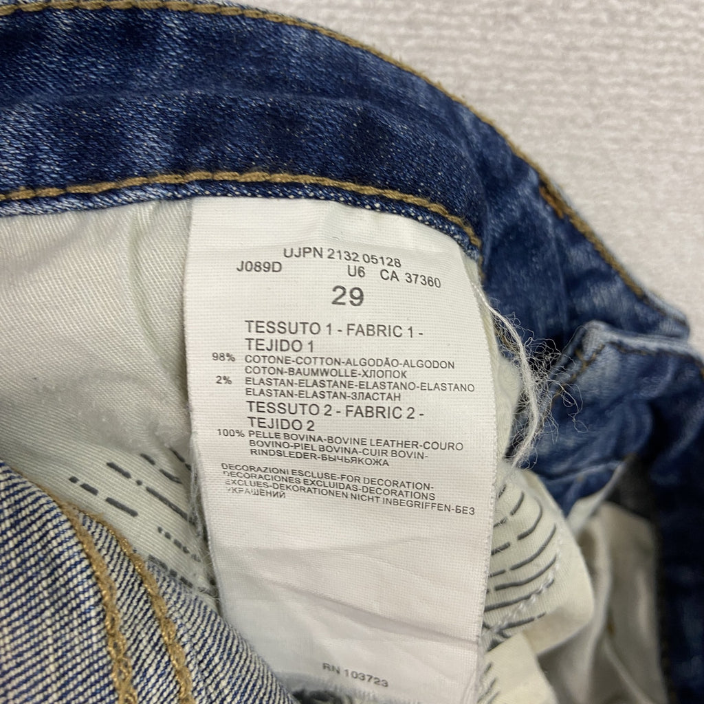 ARMANI JEANS　アルマーニジーンズ　デニムパンツ/ジーンズ　ジップフライ　インディゴ　29サイズ　古着