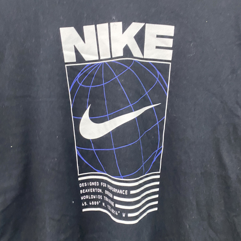 NIKE　ナイキ　半袖プリントTシャツ　黒　ブラック　XLサイズ　古着