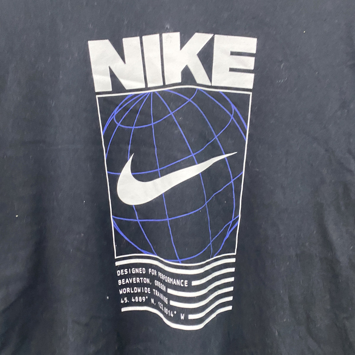 NIKE　ナイキ　半袖プリントTシャツ　黒　ブラック　XLサイズ　古着