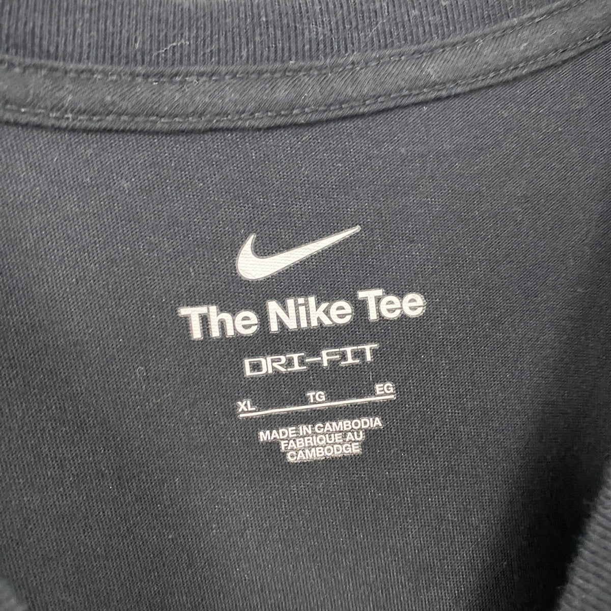 NIKE　ナイキ　半袖プリントTシャツ　黒　ブラック　XLサイズ　古着