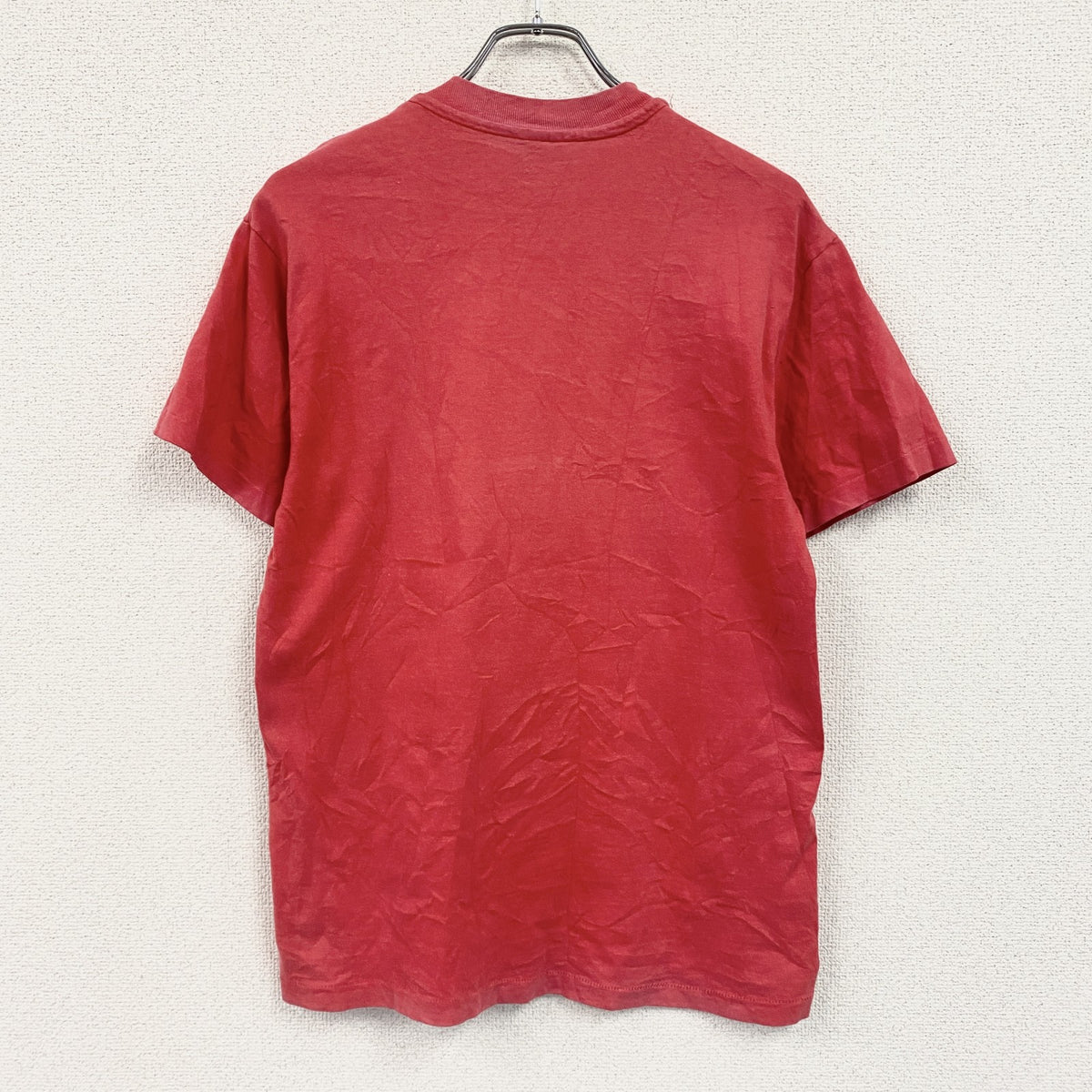 90s　Hanes　ヘインズ　半袖プリントTシャツ　シングルステッチ　フェード　HAWAII　スーベニア　赤　レッド　Mサイズ　　ヴィンテージ　古着