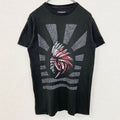 SOLE ADDICTION　半袖プリントTシャツ　インディアン　レトロデザイン　黒　ブラック　Sサイズ　古着