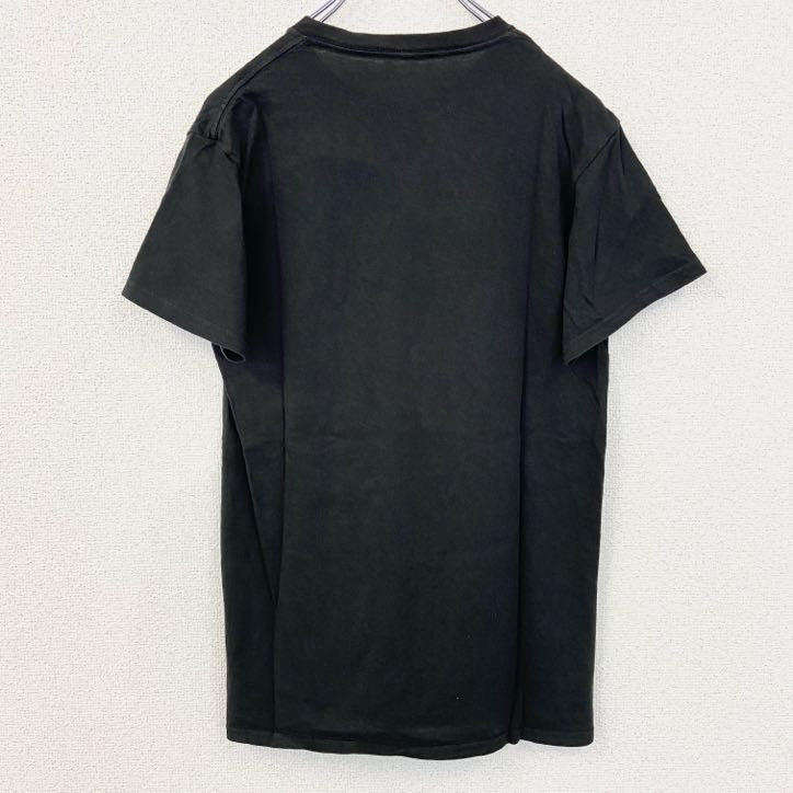 SOLE ADDICTION　半袖プリントTシャツ　インディアン　レトロデザイン　黒　ブラック　Sサイズ　古着