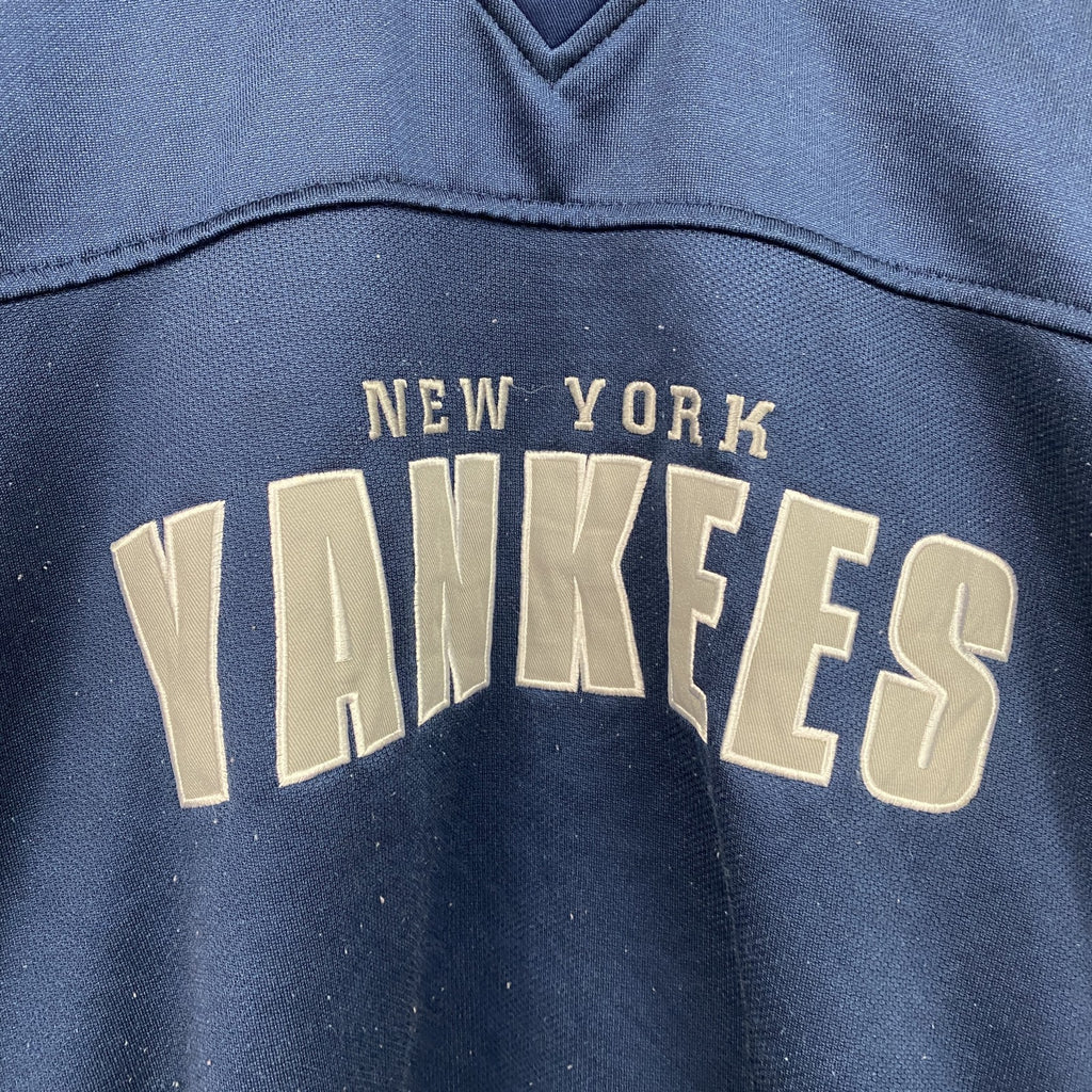 90s　Lee　リー　MLB　ヤンキース　ゲームシャツ　ベースボールシャツ　ヴィンテージ　紺　ネイビー　古着