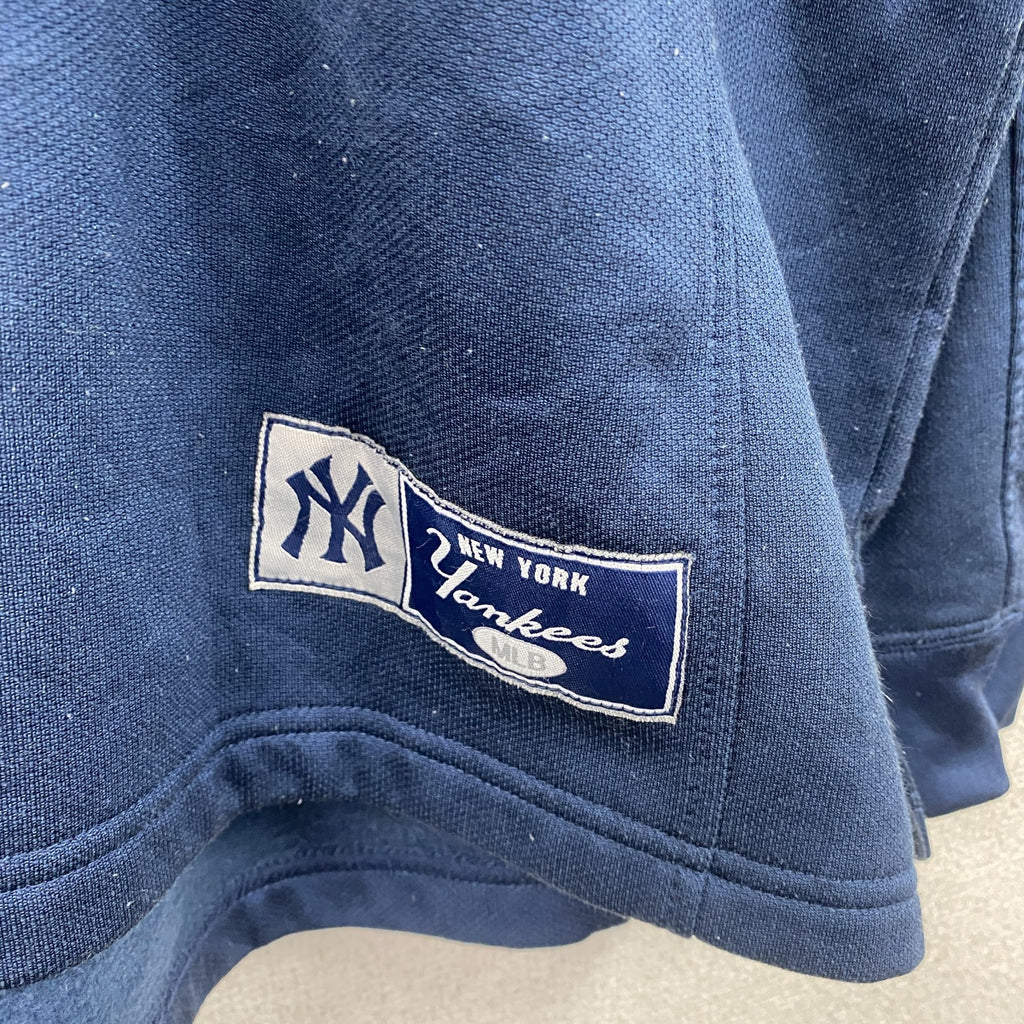 90s　Lee　リー　MLB　ヤンキース　ゲームシャツ　ベースボールシャツ　ヴィンテージ　紺　ネイビー　古着
