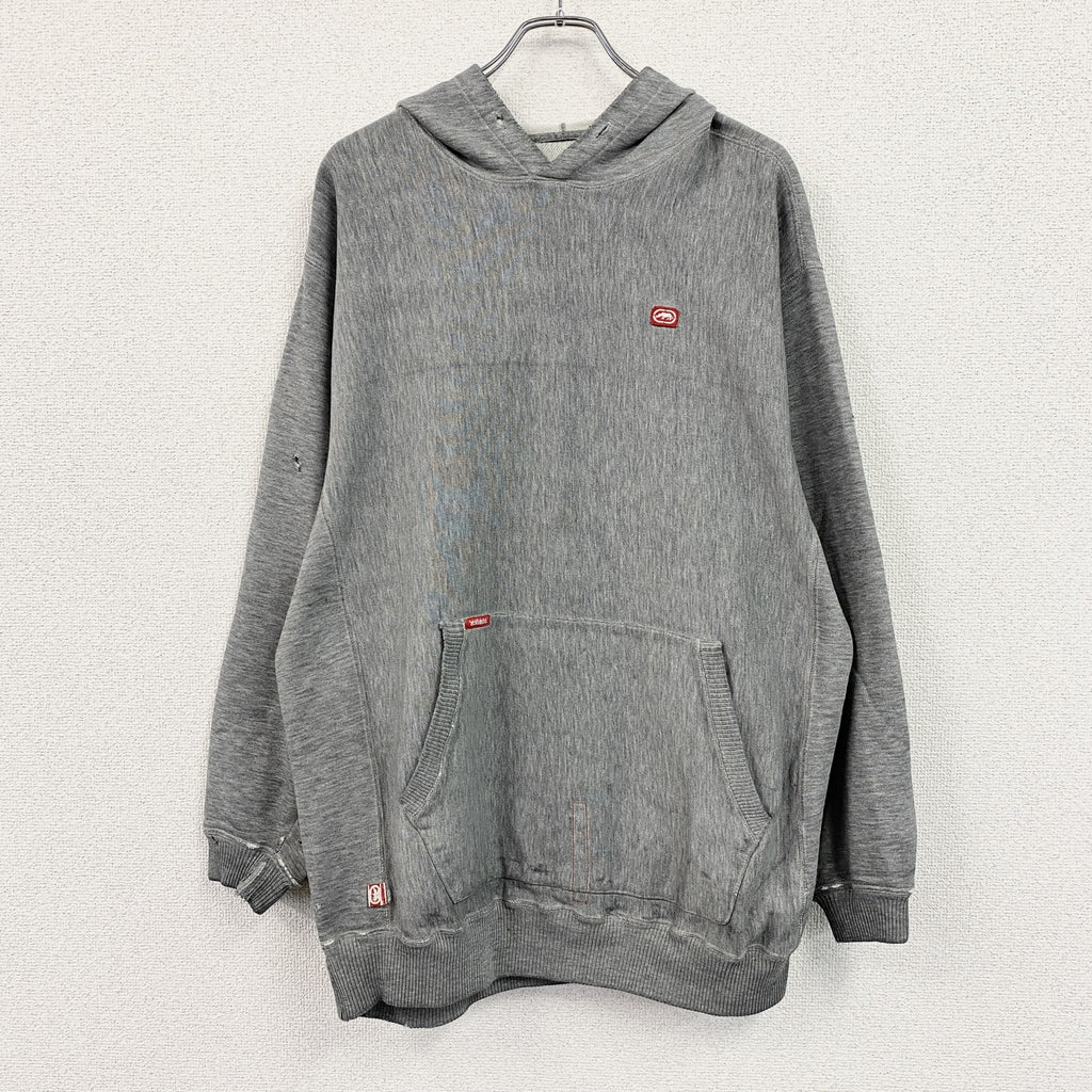 ECKO UNLTD.　エコーアンリミテッド　リバースウィーブタイプ　スウェットパーカー/フーディー　グレー　灰色　古着