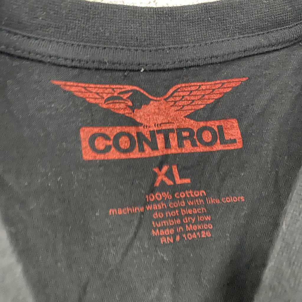 CONTROL　ICE CUBE　アイスキューブ　半袖プリントTシャツ　黒　ブラック　XLサイズ　古着