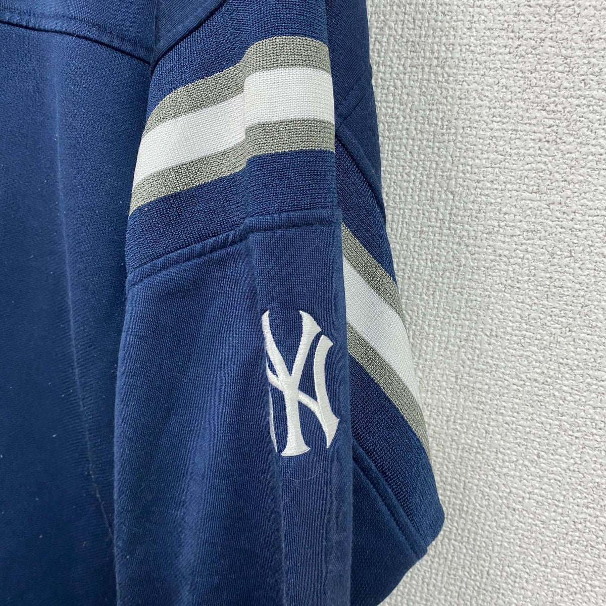 90s　Lee　リー　MLB　ヤンキース　ゲームシャツ　ベースボールシャツ　ヴィンテージ　紺　ネイビー　古着