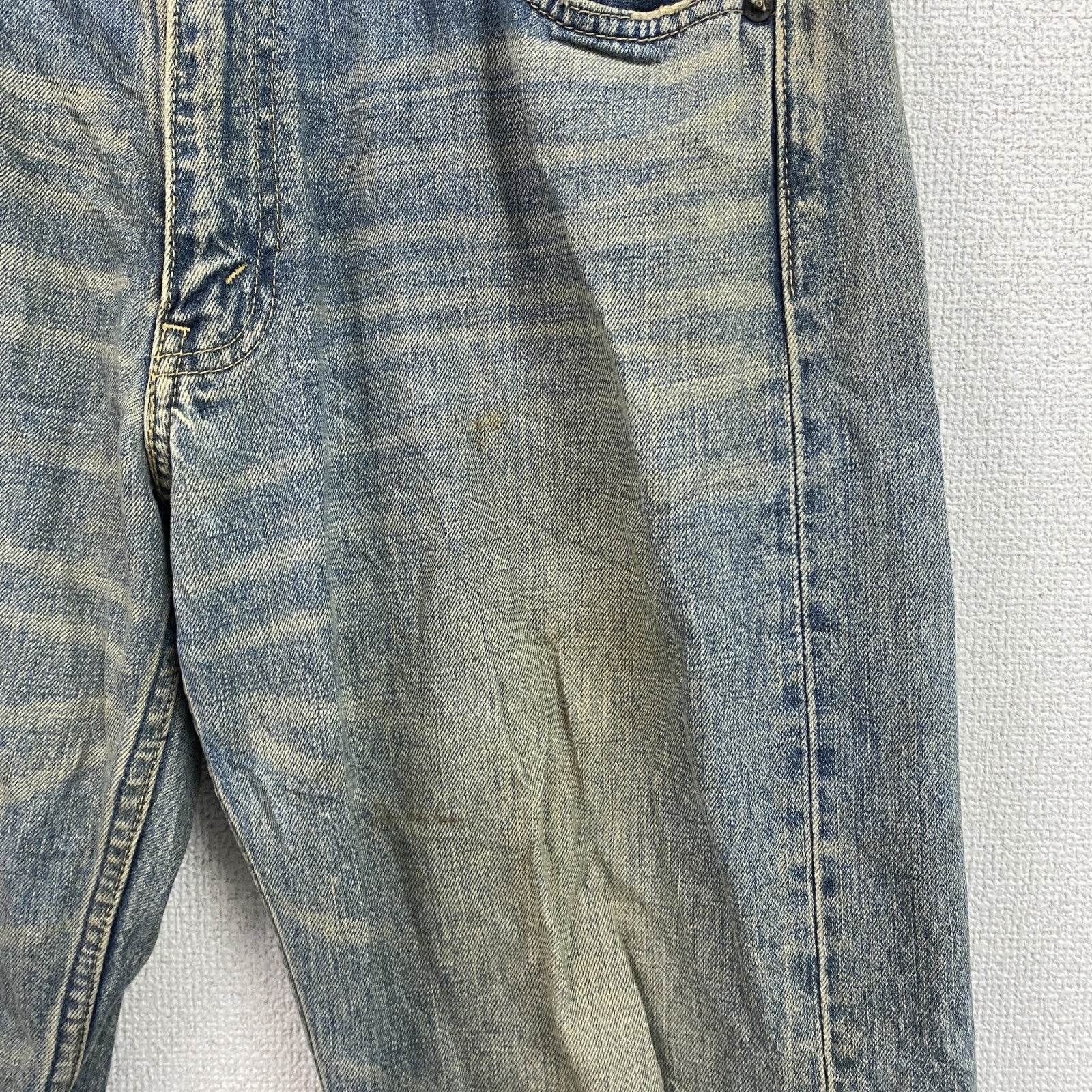 Levi’s　リーバイス　503　デニムパンツ/ジーンズ　ジップフライ　縦落ち　鬼ヒゲ　インディゴ　W33サイズ　古着