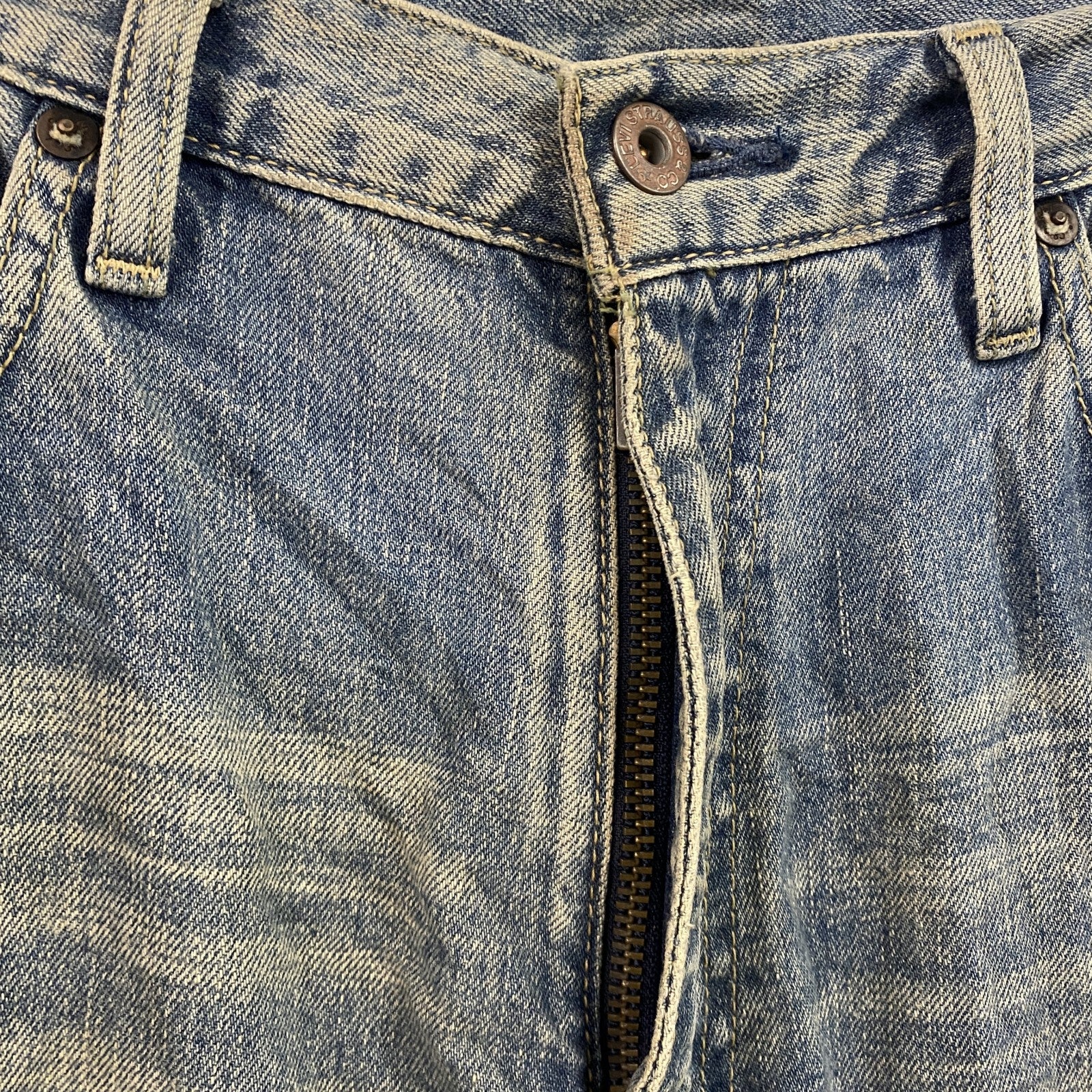 Levi’s　リーバイス　503　デニムパンツ/ジーンズ　ジップフライ　縦落ち　鬼ヒゲ　インディゴ　W33サイズ　古着