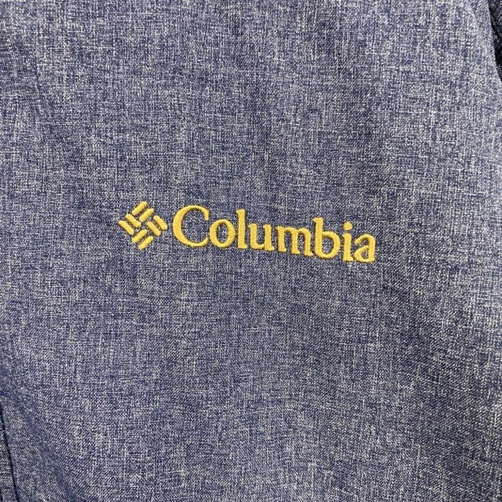 Columbia　コロンビア　フルジップナイロンジャケット　紺　ネイビー　Lサイズ　古着
