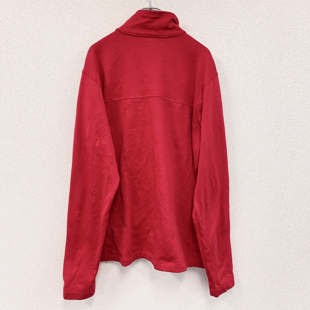 LANDS’END　ランズエンド　トラックジャケット/ジャージ　裏起毛　赤　レッド　XLサイズ　古着