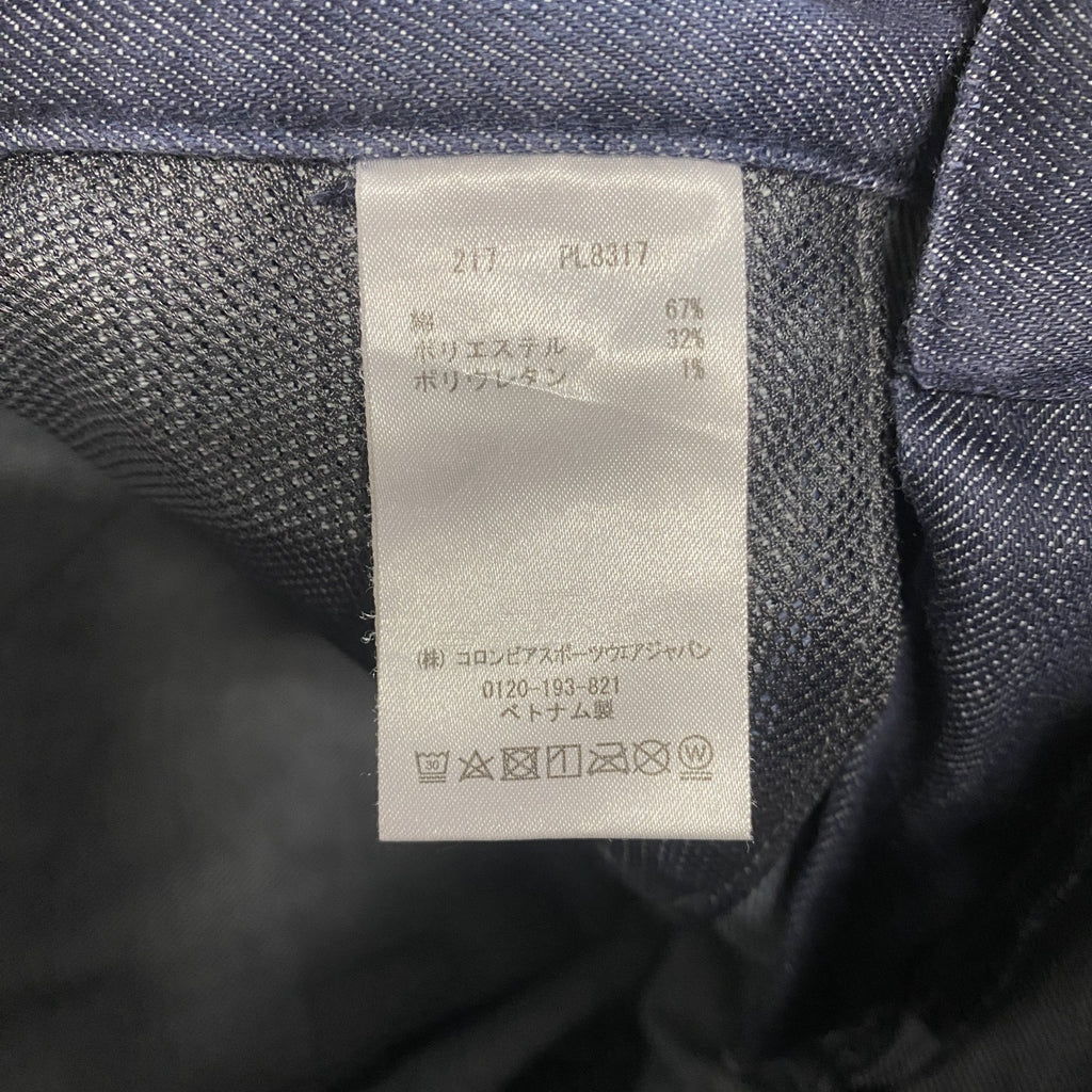 Columbia　コロンビア　ホワイトストーンポイントパンツ　刺繍ロゴ　ジップフライ　インディゴ　Sサイズ　古着