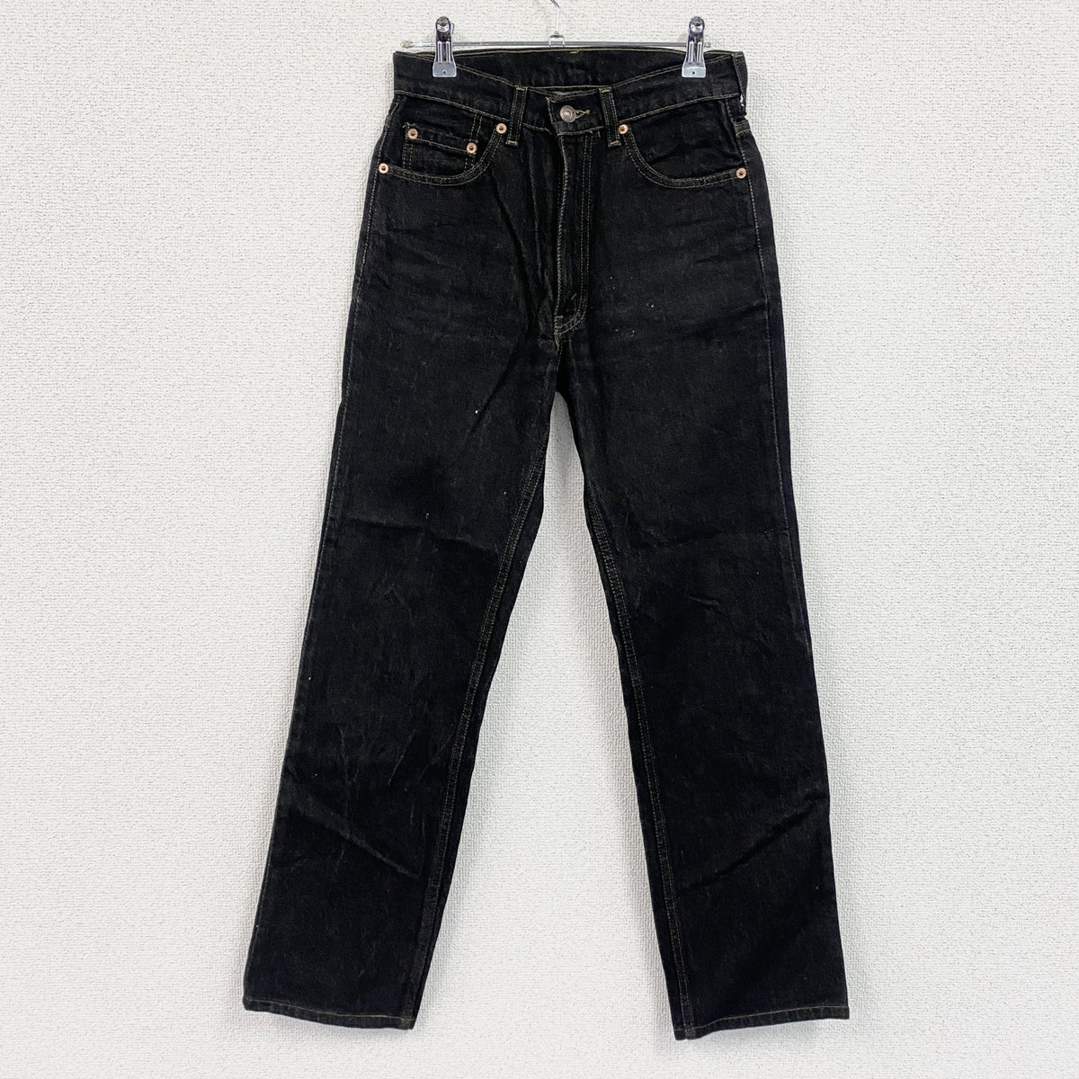 Levi’s　リーバイス　515　ブラックデニムパンツ/ジーンズ　ジップフライ　黒　ブラック　W28サイズ　古着