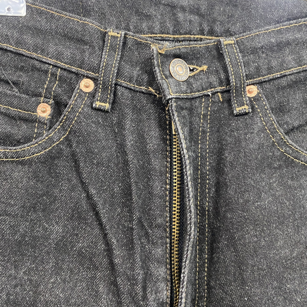 Levi’s　リーバイス　515　ブラックデニムパンツ/ジーンズ　ジップフライ　黒　ブラック　W28サイズ　古着