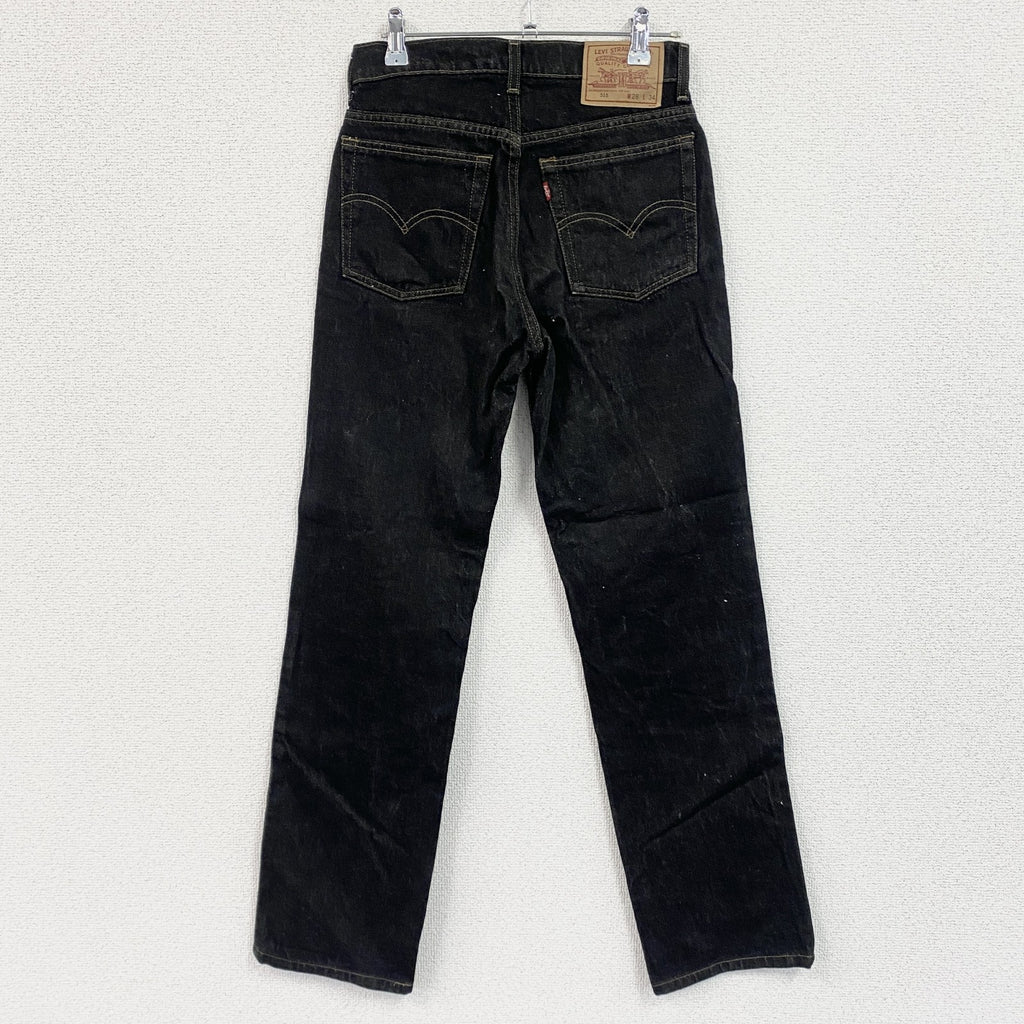Levi’s　リーバイス　515　ブラックデニムパンツ/ジーンズ　ジップフライ　黒　ブラック　W28サイズ　古着