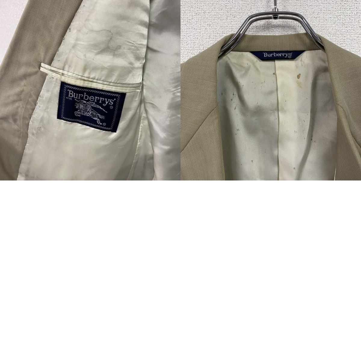 Burberrys　バーバリーズ　テーラードジャケット　Super 100's Wool　ベージュ　42Rサイズ　古着