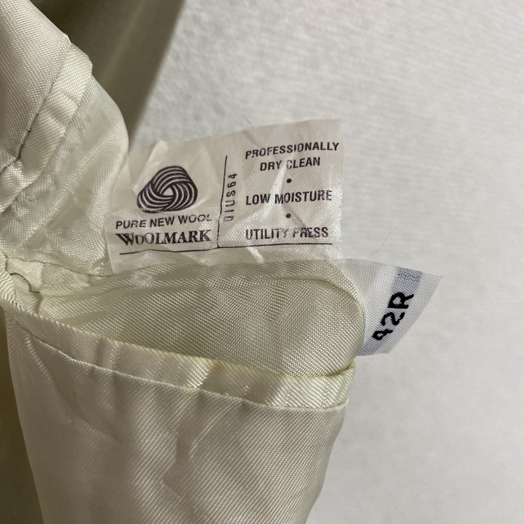 Burberrys　バーバリーズ　テーラードジャケット　Super 100's Wool　ベージュ　42Rサイズ　古着