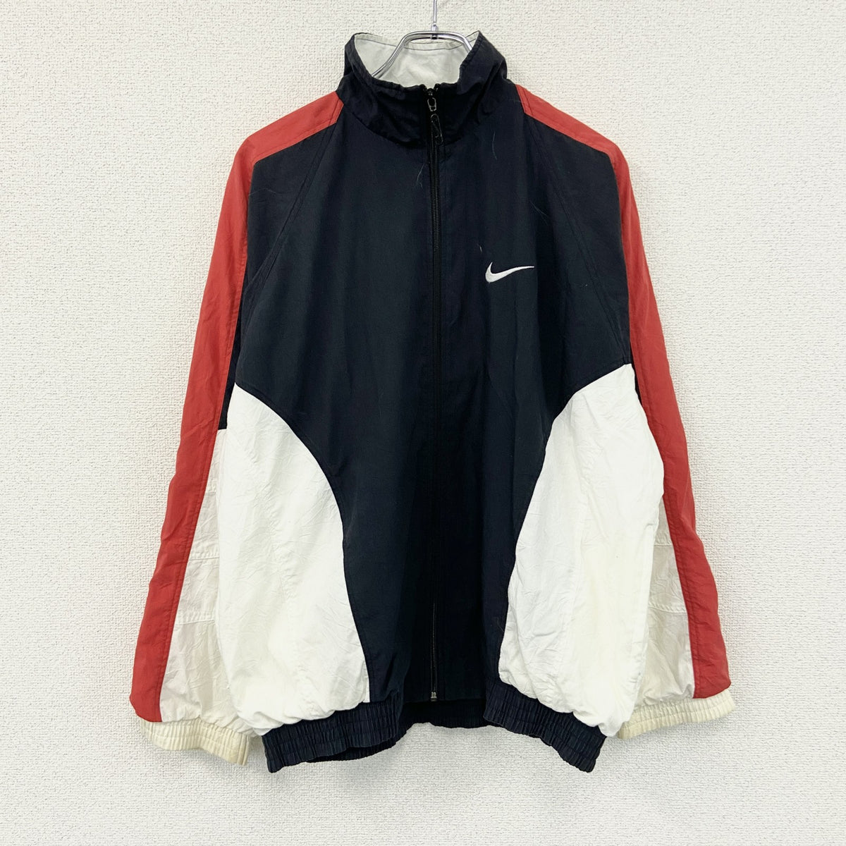 NIKE　ナイキ　トラックジャケット/ジャージ　フルジップジャケット　黒　ブラック　古着