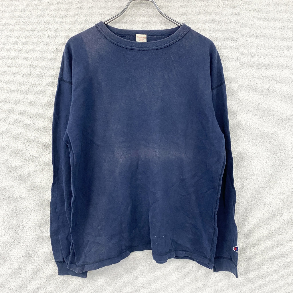 Champion Products　チャンピオンプロダクツ　長袖Tシャツ/ロンT　紺　ネイビー　46-48サイズ　古着