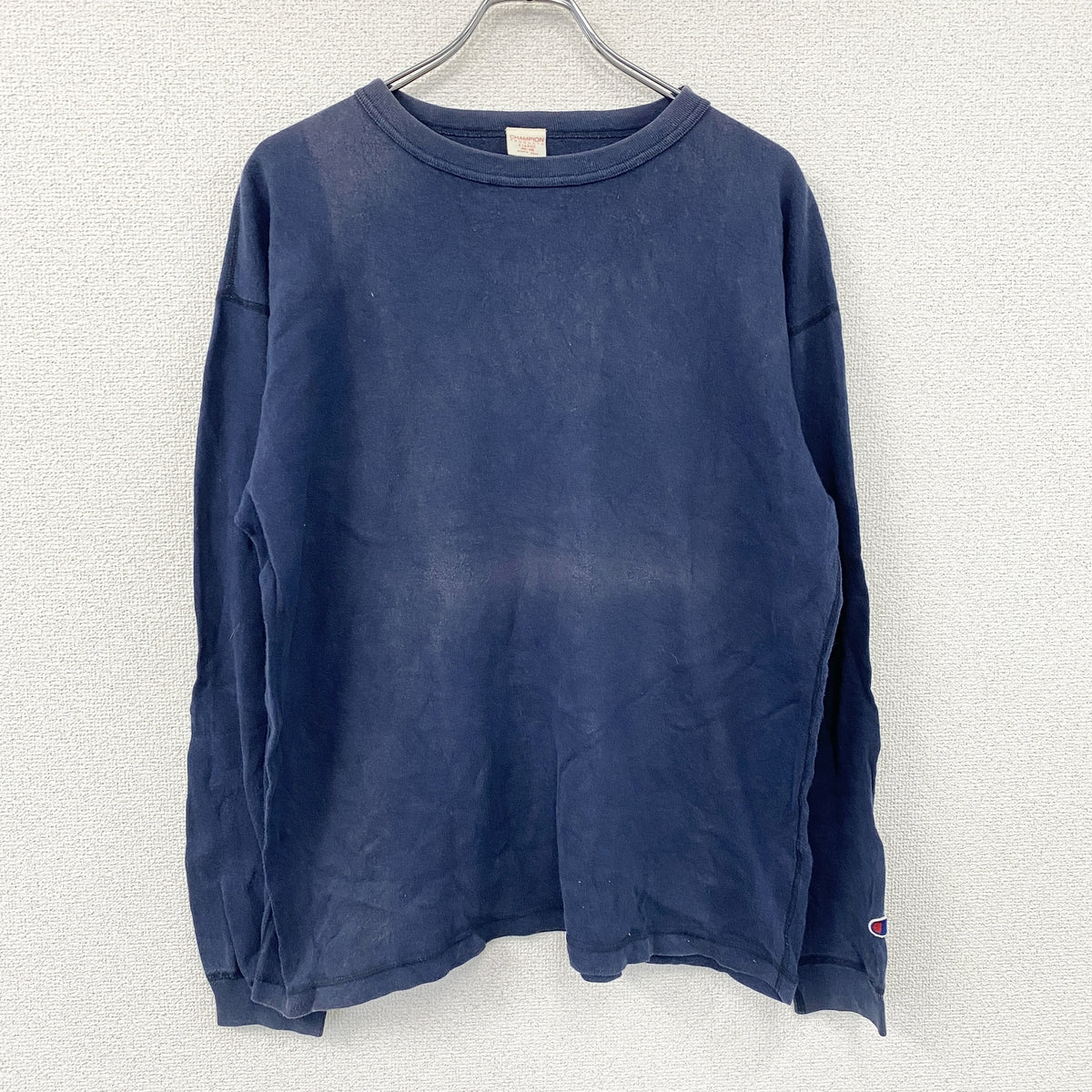 Champion Products　チャンピオンプロダクツ　長袖Tシャツ/ロンT　紺　ネイビー　46-48サイズ　古着