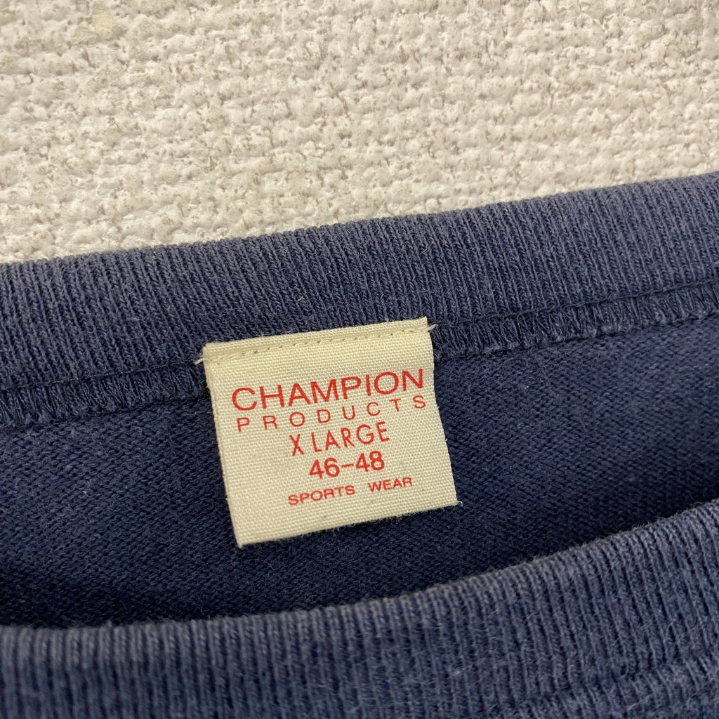 Champion Products　チャンピオンプロダクツ　長袖Tシャツ/ロンT　紺　ネイビー　46-48サイズ　古着