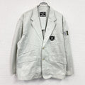 ～80s　UNIFORM 45 MPR　テーラードジャケット　ワークジャケット　ワッペン　ヴィンテージ　ライトグレー　48サイズ　古着