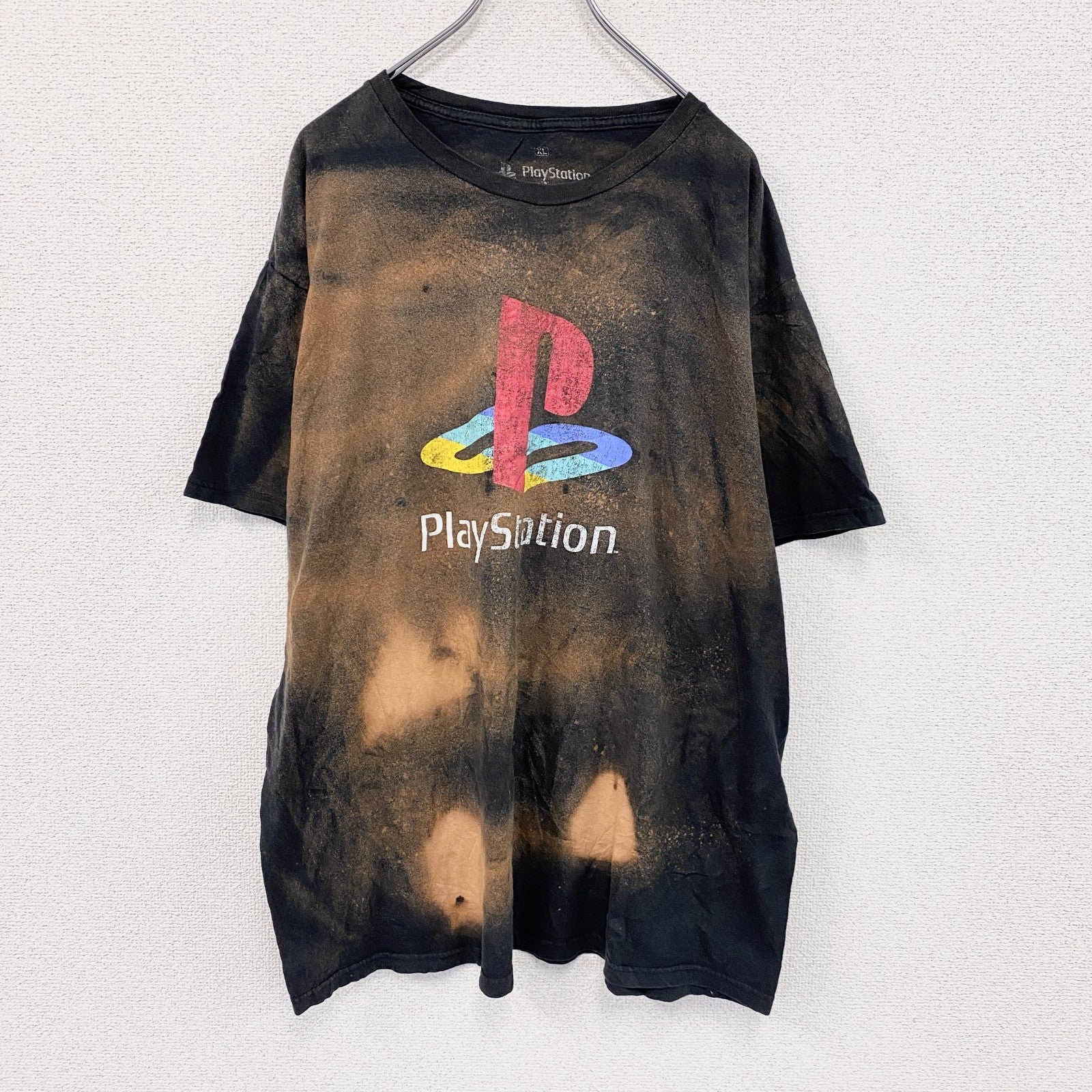 プレイステーション　半袖プリントTシャツ　黒　ブラック　XLサイズ　　古着