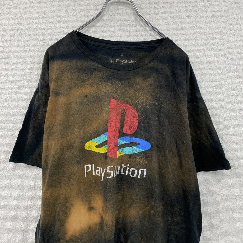 プレイステーション　半袖プリントTシャツ　黒　ブラック　XLサイズ　　古着