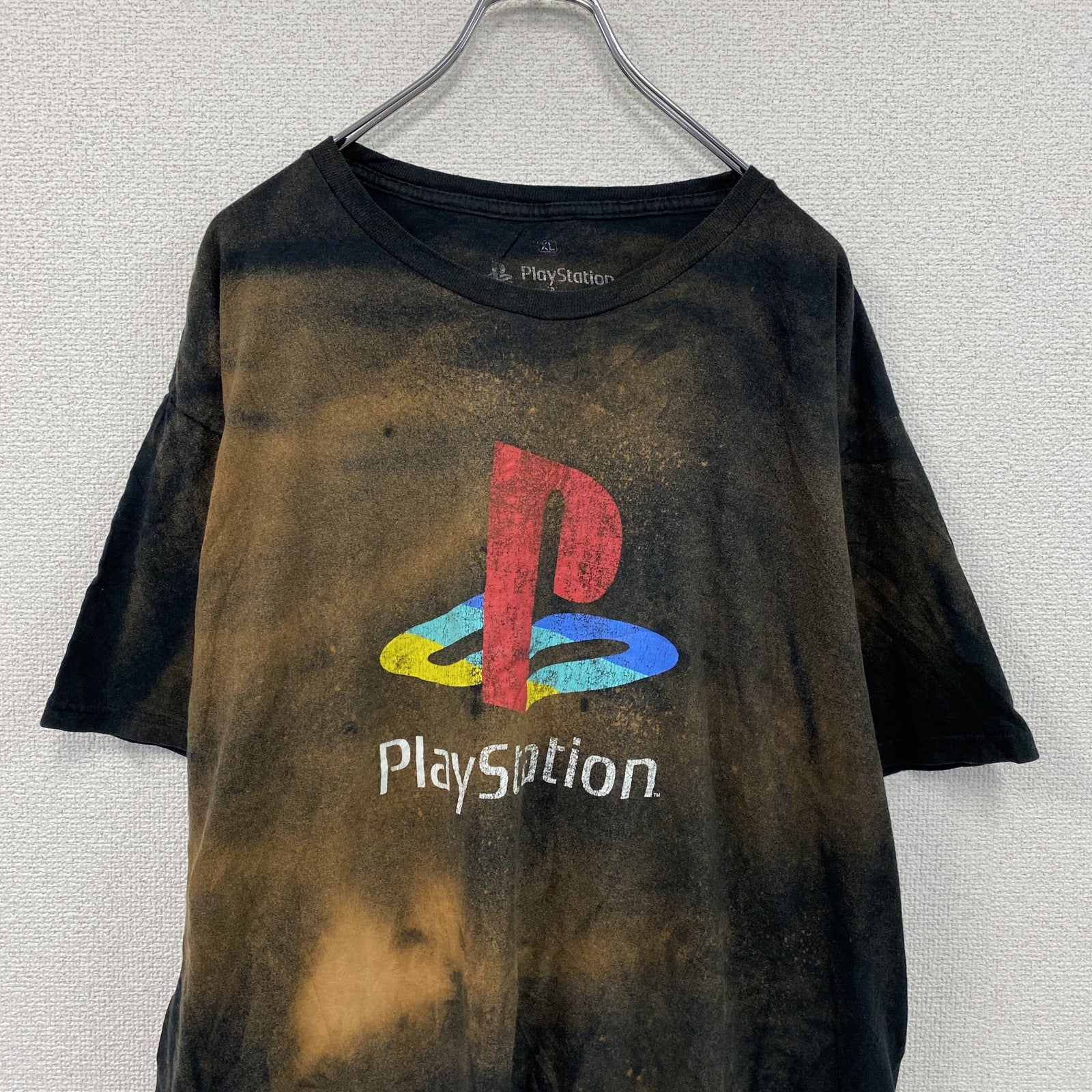 プレイステーション　半袖プリントTシャツ　黒　ブラック　XLサイズ　　古着