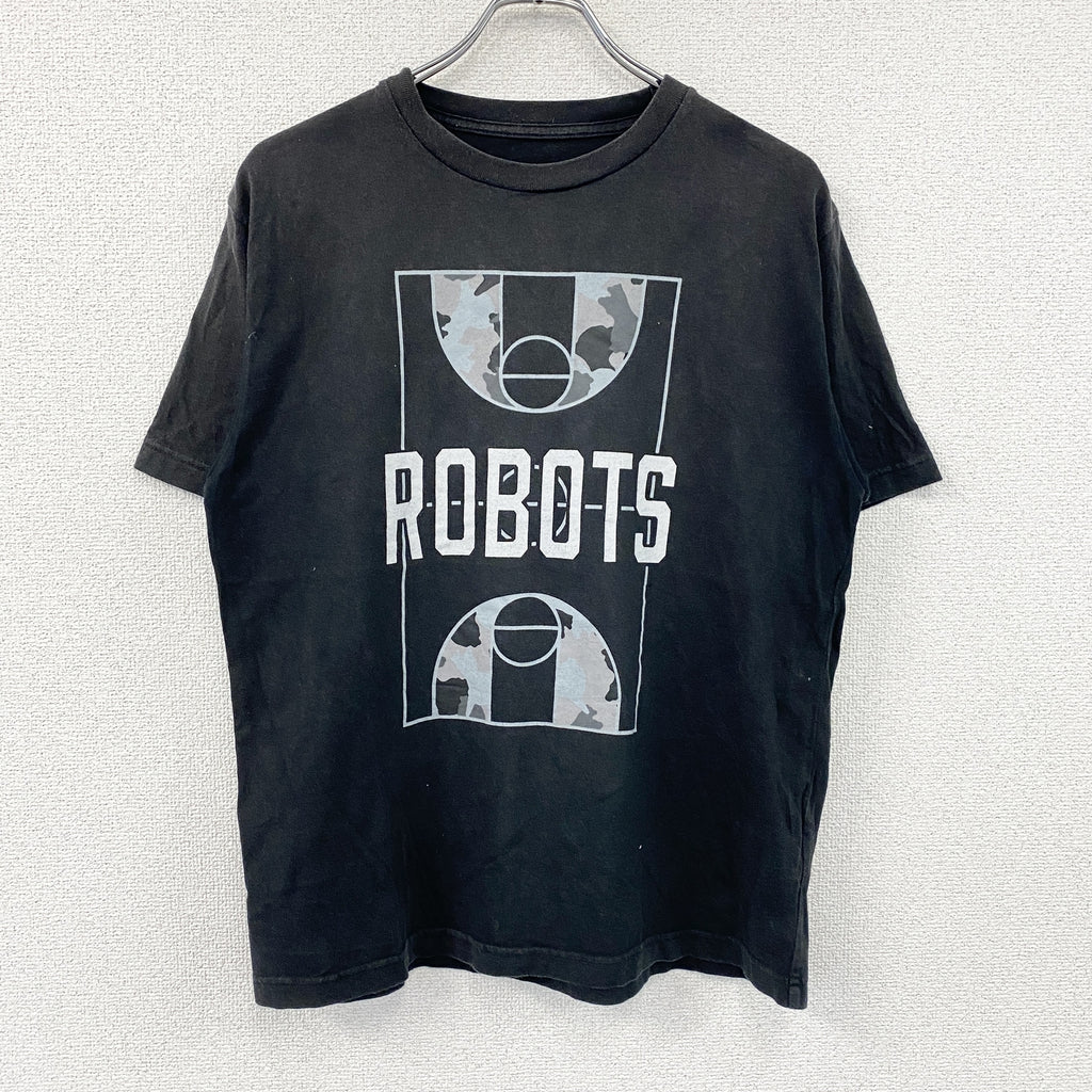 ROBOTS　茨城ロボッツ　半袖プリントTシャツ　黒　ブラック　古着
