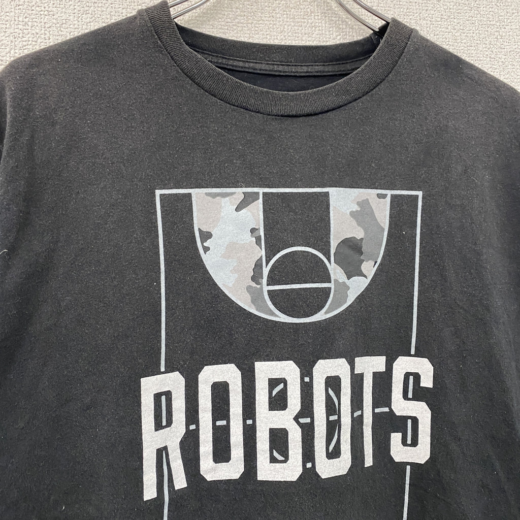 ROBOTS　茨城ロボッツ　半袖プリントTシャツ　黒　ブラック　古着