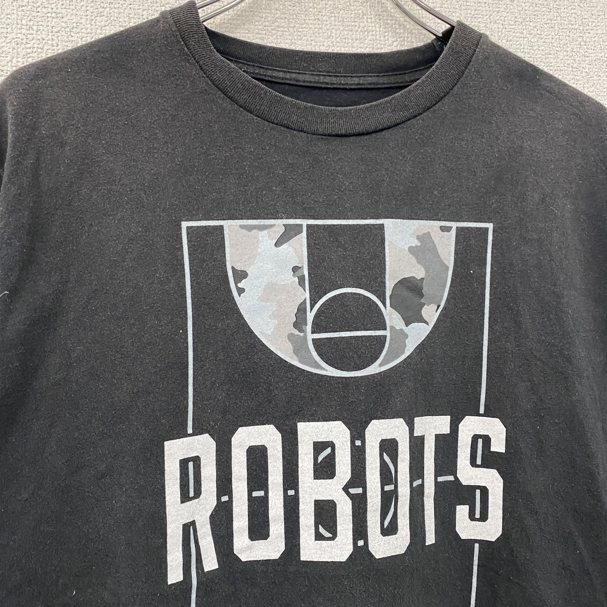 ROBOTS　茨城ロボッツ　半袖プリントTシャツ　黒　ブラック　古着