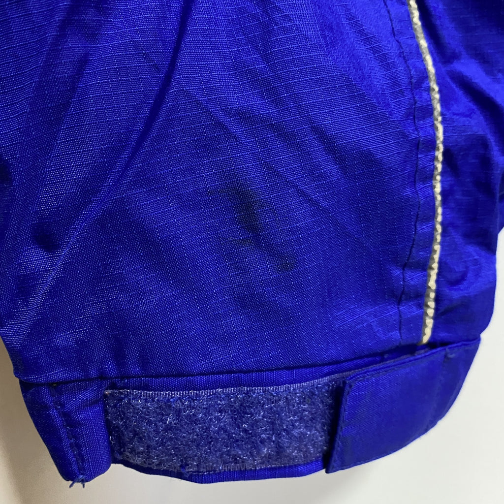 PRO CELEBRITY　長袖ハーフジップブルゾン　ポイント刺繍　FOLSOM　フットボール　青　ブルー　2XLサイズ　古着