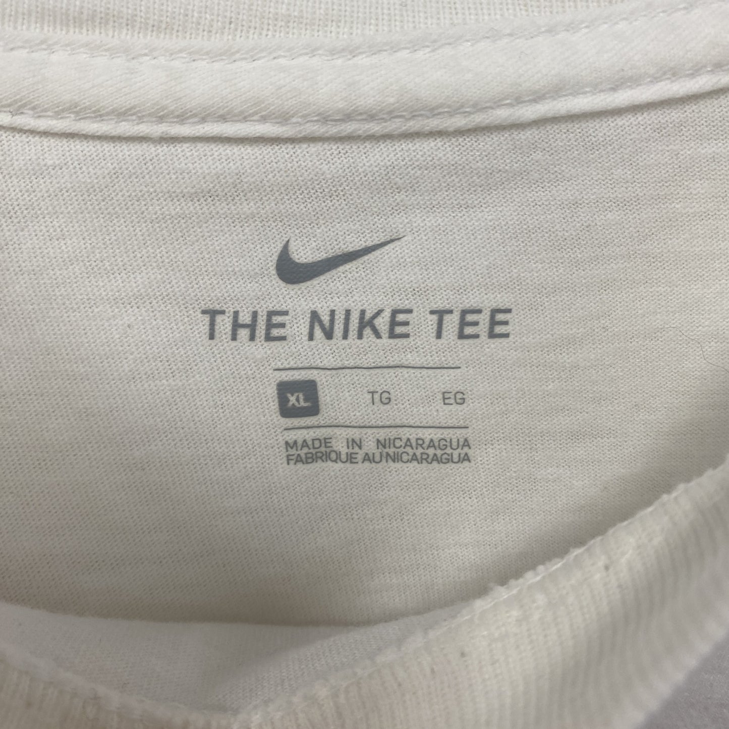 古着 used　NIKE　ナイキ　半袖Tシャツ　シンプル　ノームコア　無地　スポーツウェア　白　ホワイト　クルーネック　Sサイズ