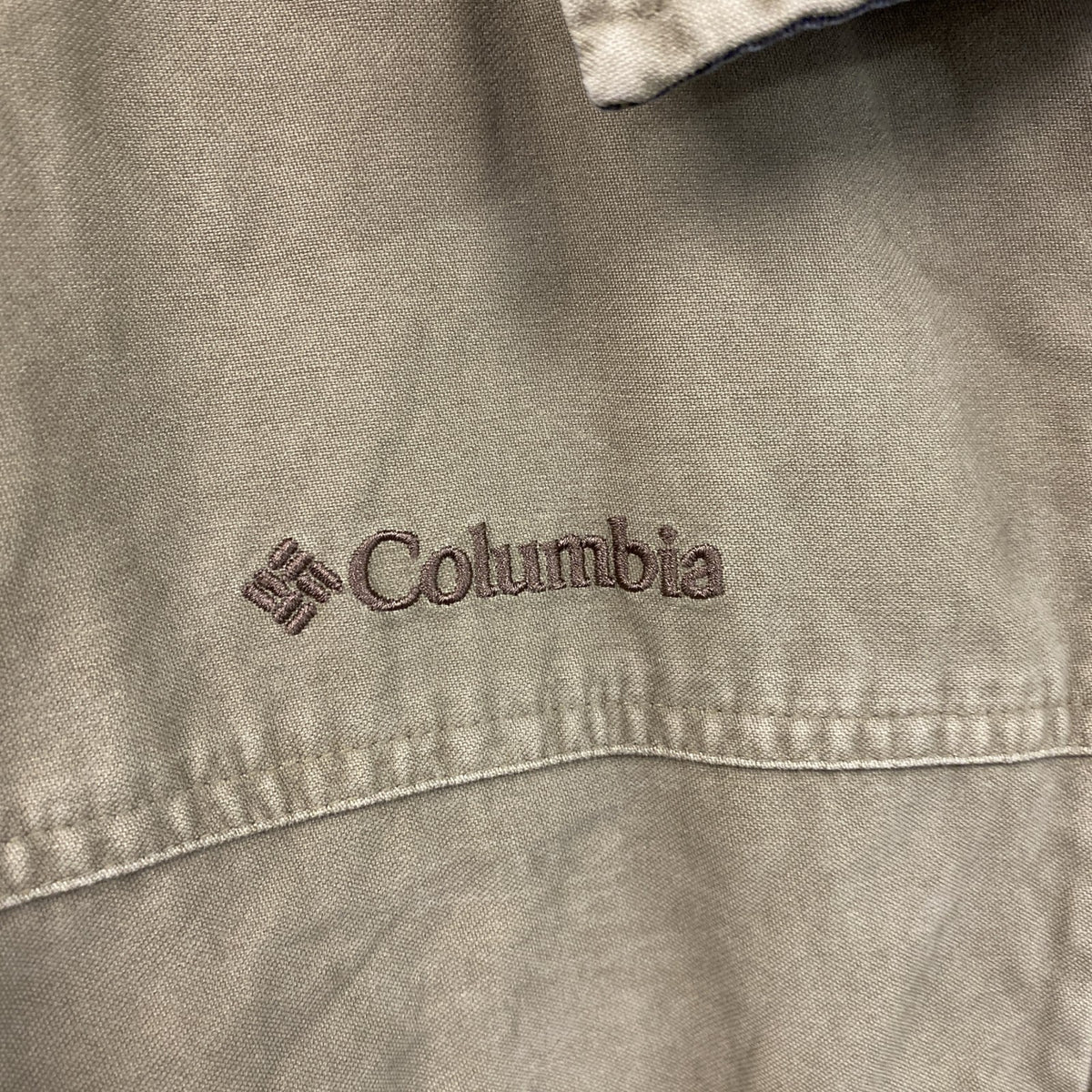 Columbia　コロンビア　フルジップジャケット　ベージュ　Lサイズ メンズ コットン 古着