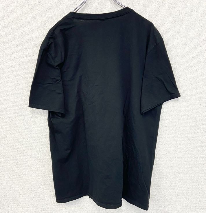 GILDAN ギルダン　半袖アルコールプリントTシャツ　Howler Head　ウィスキー　お酒　黒　ブラック　Lサイズ　古着