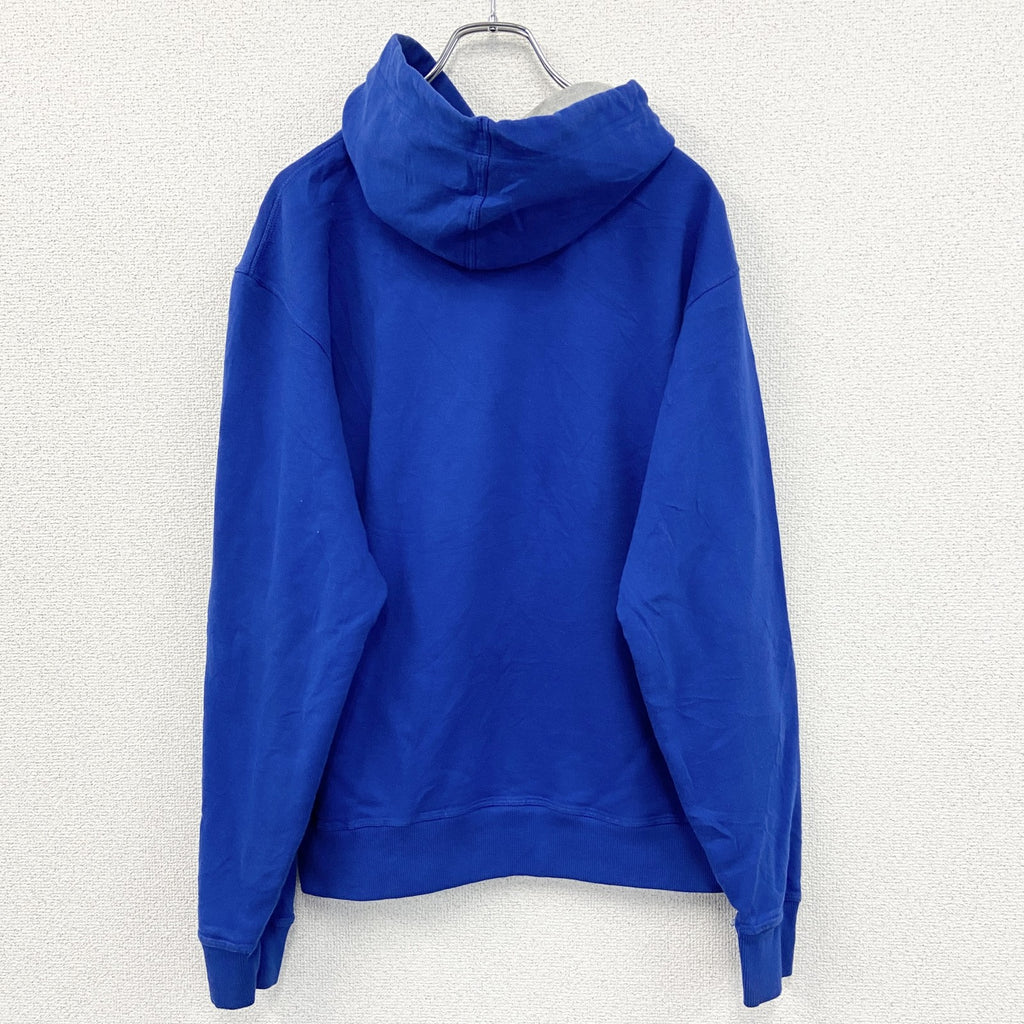 Champion　チャンピオン　スウェットパーカー/フーディー　ワッペン　現行　青　ブルー　Mサイズ　古着