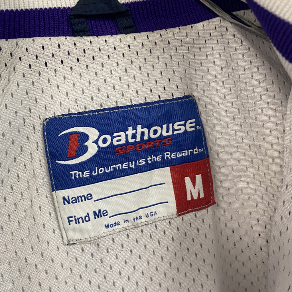 ～90s　BOATHOUSE　フジップナイロンジャケット　ヴィンテージ　紫　パープル　Mサイズ　古着