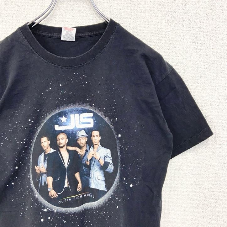 FRUIT OF THE LOOM　半袖ライブプリントTシャツ　JLS ジェイ エル エス　黒　ブラック　Sサイズ　古着