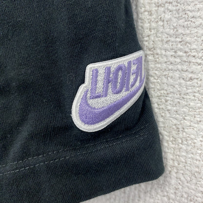 NIKE AIR JORDAN　ナイキエアジョーダン　半袖プリントTシャツ　スウッシュマーク　黒　Lサイズ