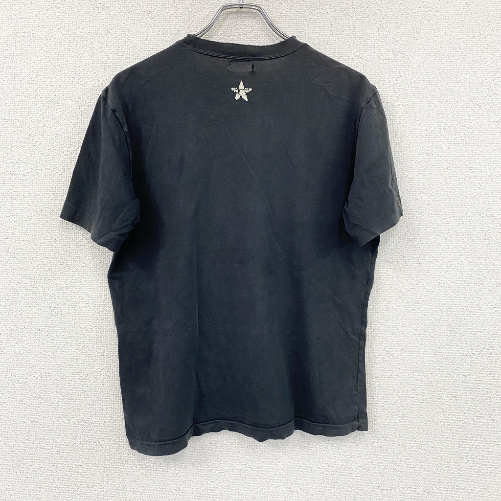 TEKEO KIKUCHI　タケオキクチ　半袖プリントTシャツ　黒　ブラック　3サイズ　古着