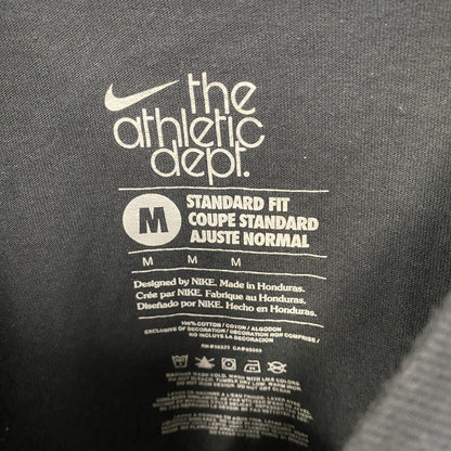 古着 used　NIKE　ナイキ　長袖プリントTシャツ　ロンT　ビッグロゴ　スウッシュマーク　黒　ブラック　クルーネック　Mサイズ