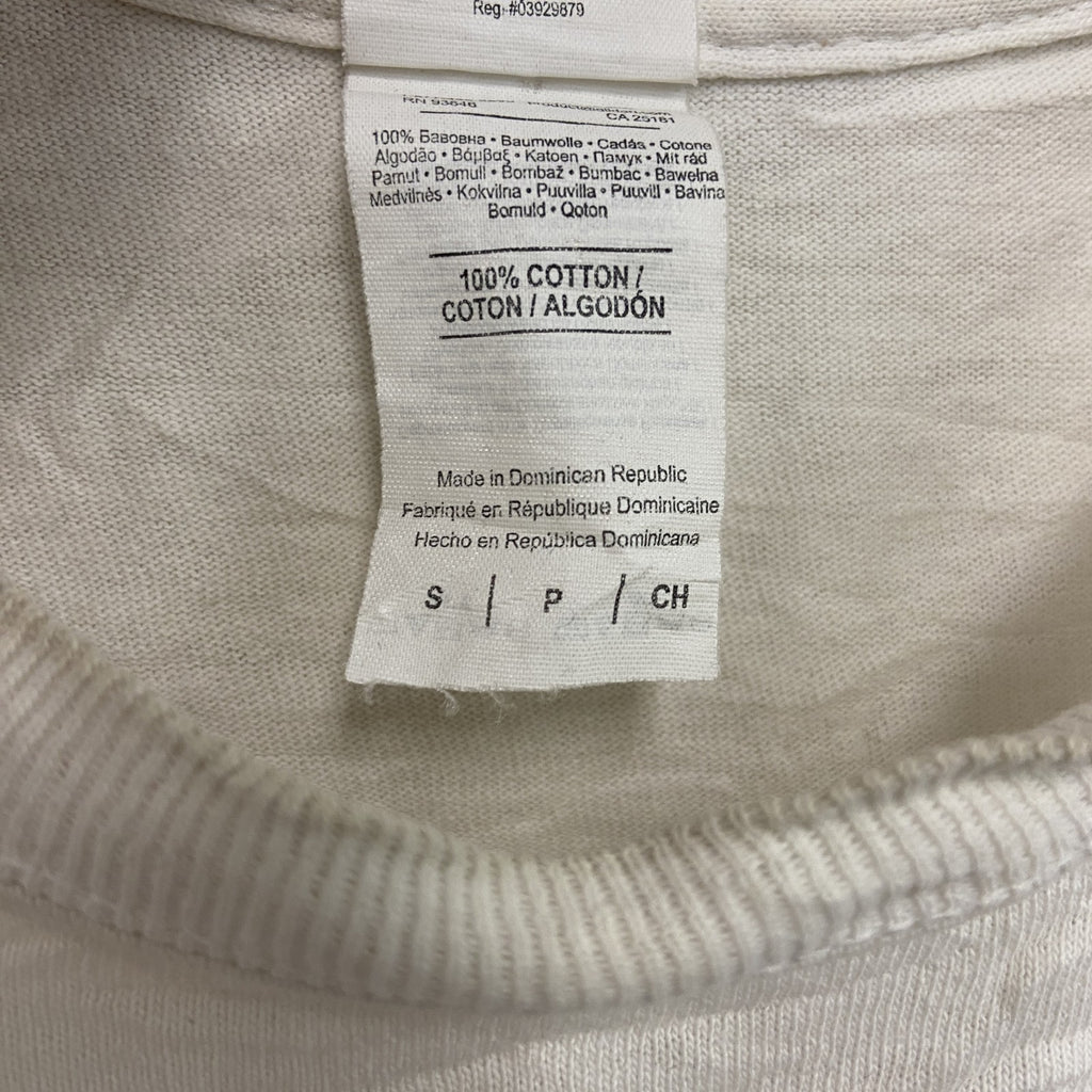 GILDAN　ギルダン　半袖プリントTシャツ　白　ホワイト　Sサイズ カットソー メンズ コットン 古着