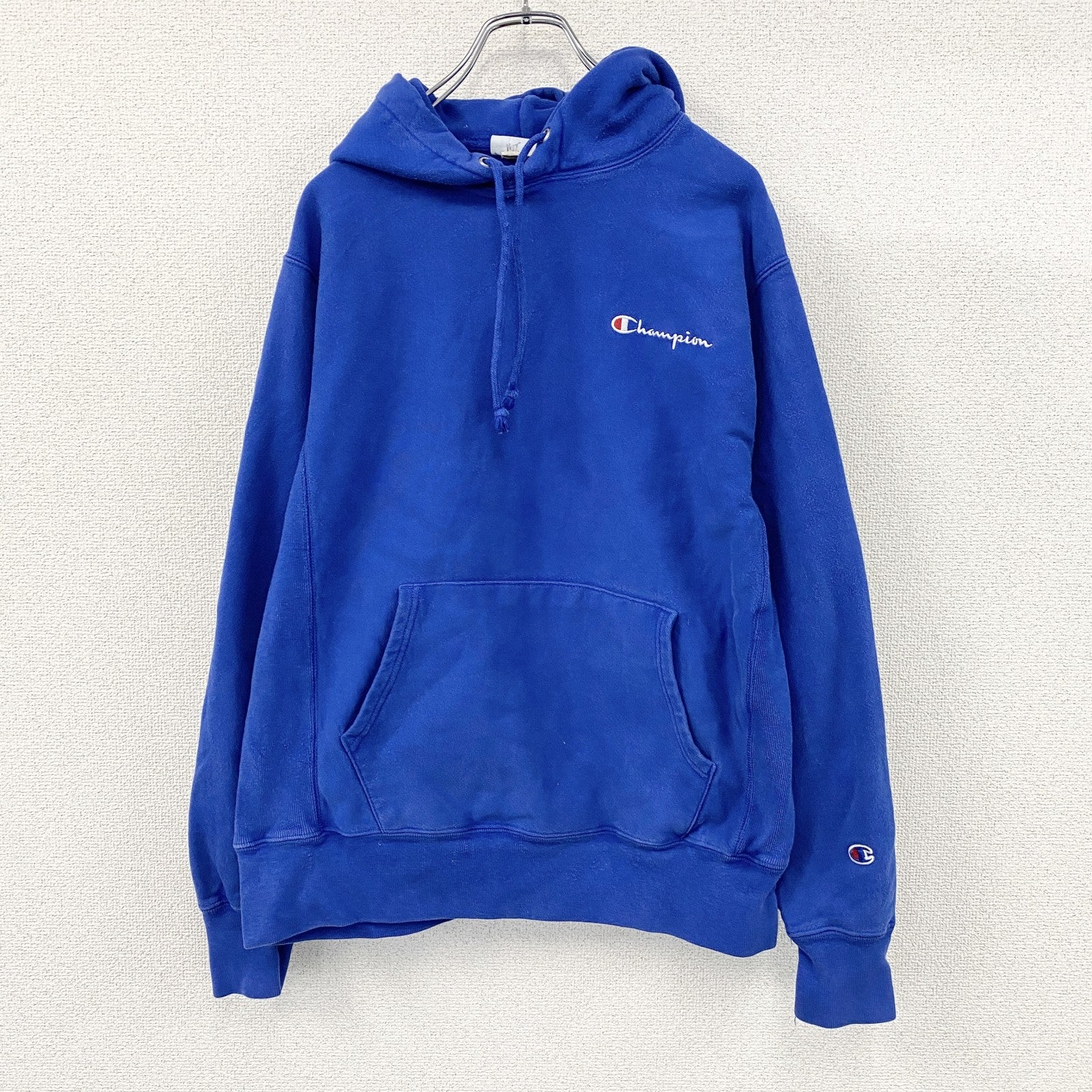 Champion　チャンピオン　リバースウィーブ　スウェットパーカー/フーディー　青　ブルー　Mサイズ　古着