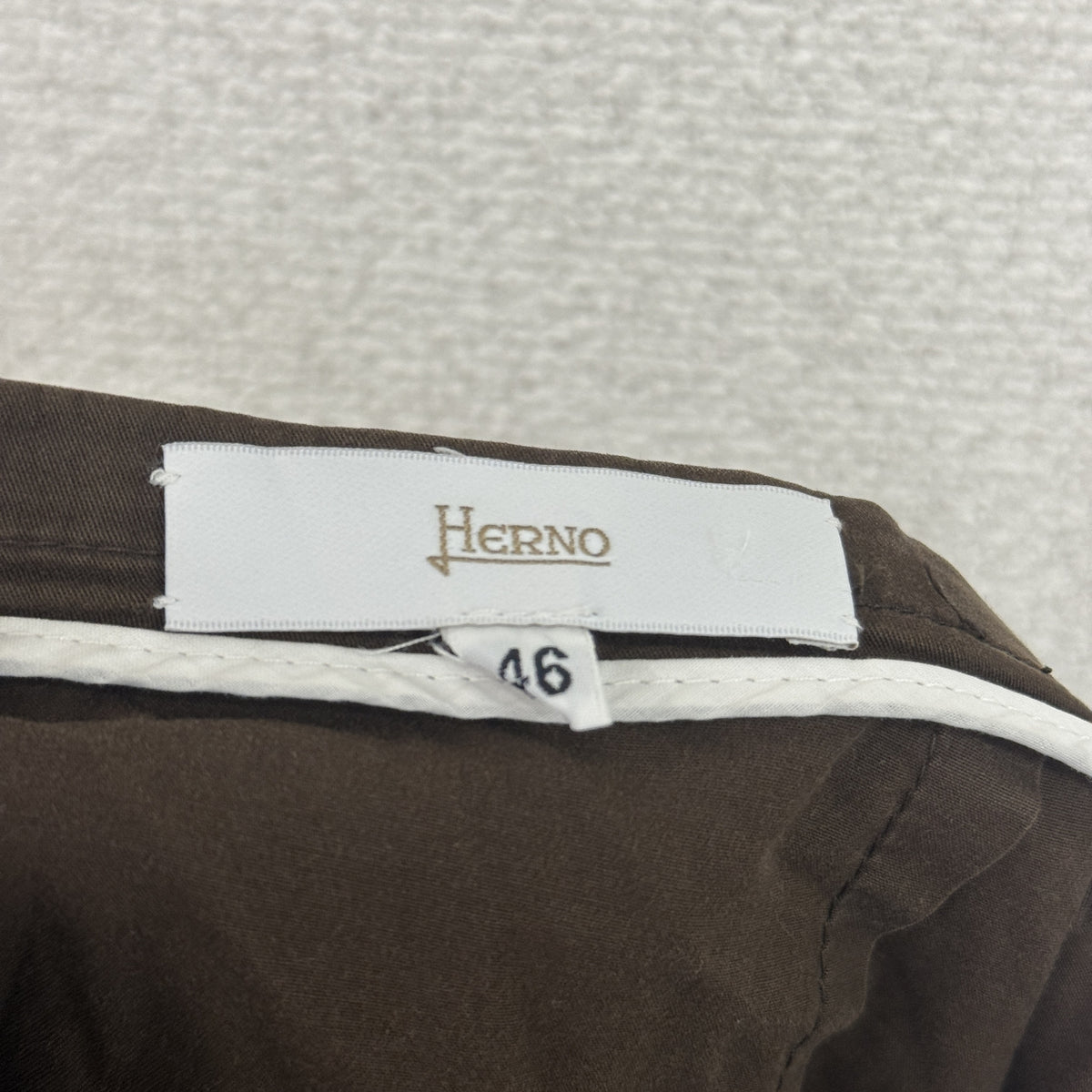 HERNO　ヘルノ　イージーパンツ　茶色　ブラウン　46サイズ　古着