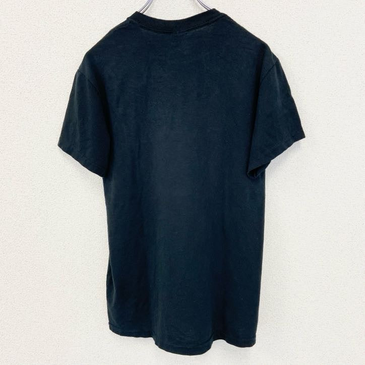 GILDAN ギルダン　半袖プリントTシャツ　クーガー　ピューマ　ソフトボール　黒　ブラック　カジュアルデザイン　Sサイズ　古着