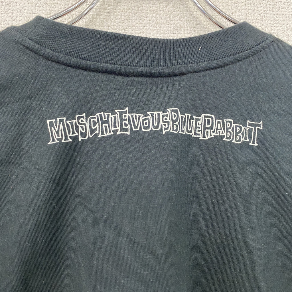 MISCHIEVOUS　ミスチバス　長袖Tシャツ/ロンT　黒　ブラック　Mサイズ　古着