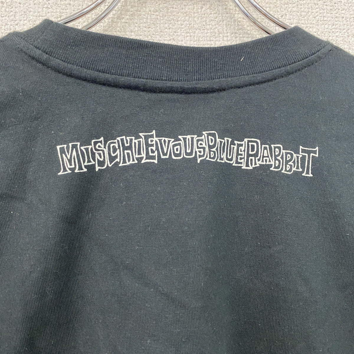 MISCHIEVOUS　ミスチバス　長袖Tシャツ/ロンT　黒　ブラック　Mサイズ　古着